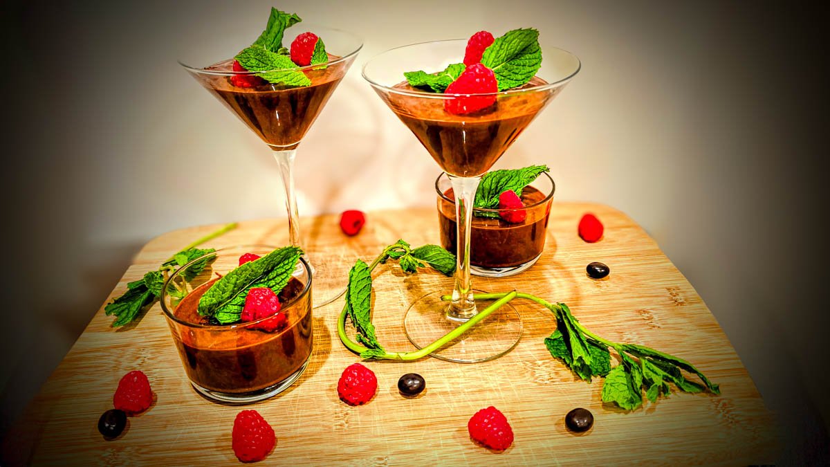 Lucious Dark Chocolate Mousse - Cafe Frenchy